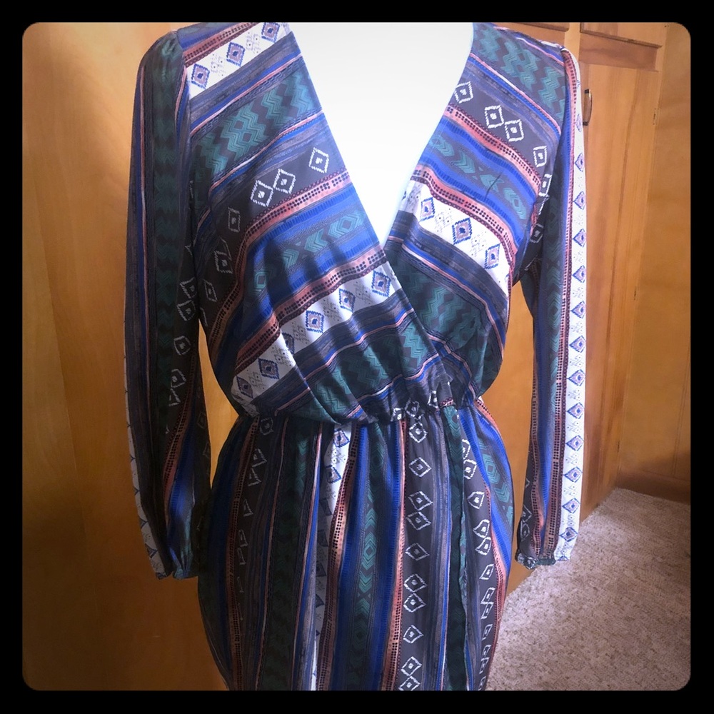 Aztec Print Dress